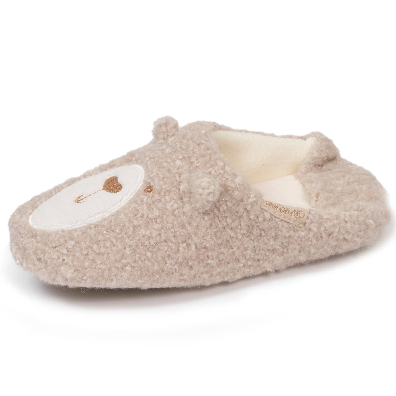Chaussons Mules Sherpa Semelle Antidrapante Beige 14 €