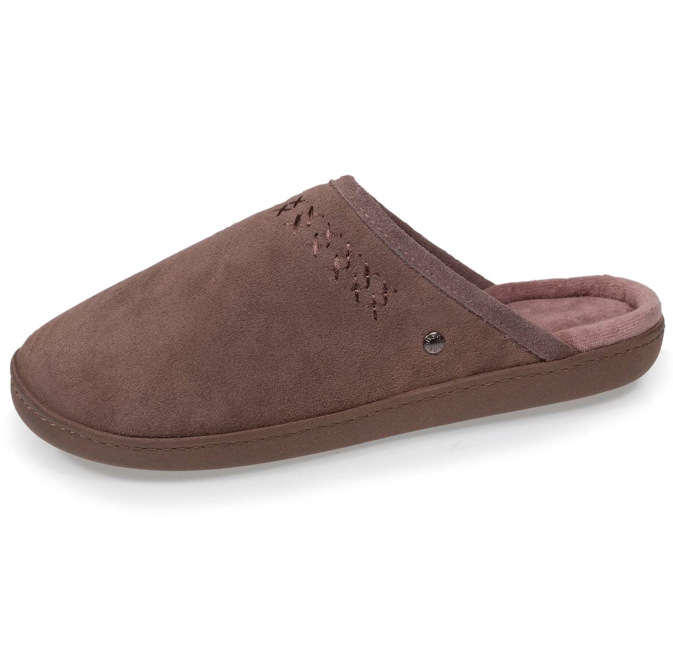 Chaussons Mules Ultra Confortables Et Lgres En Coton Biologique Et Semelle Mmoire De Forme Taupe 35 €