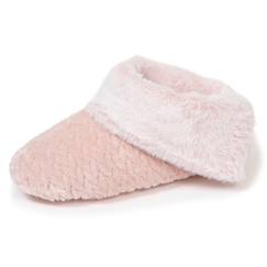 -Chaussons bottillons micro éponge, semelle antidérapante