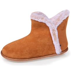 -Chaussons bottillons ultra confortables et chauds, interieur et bordure en fausse fourrure