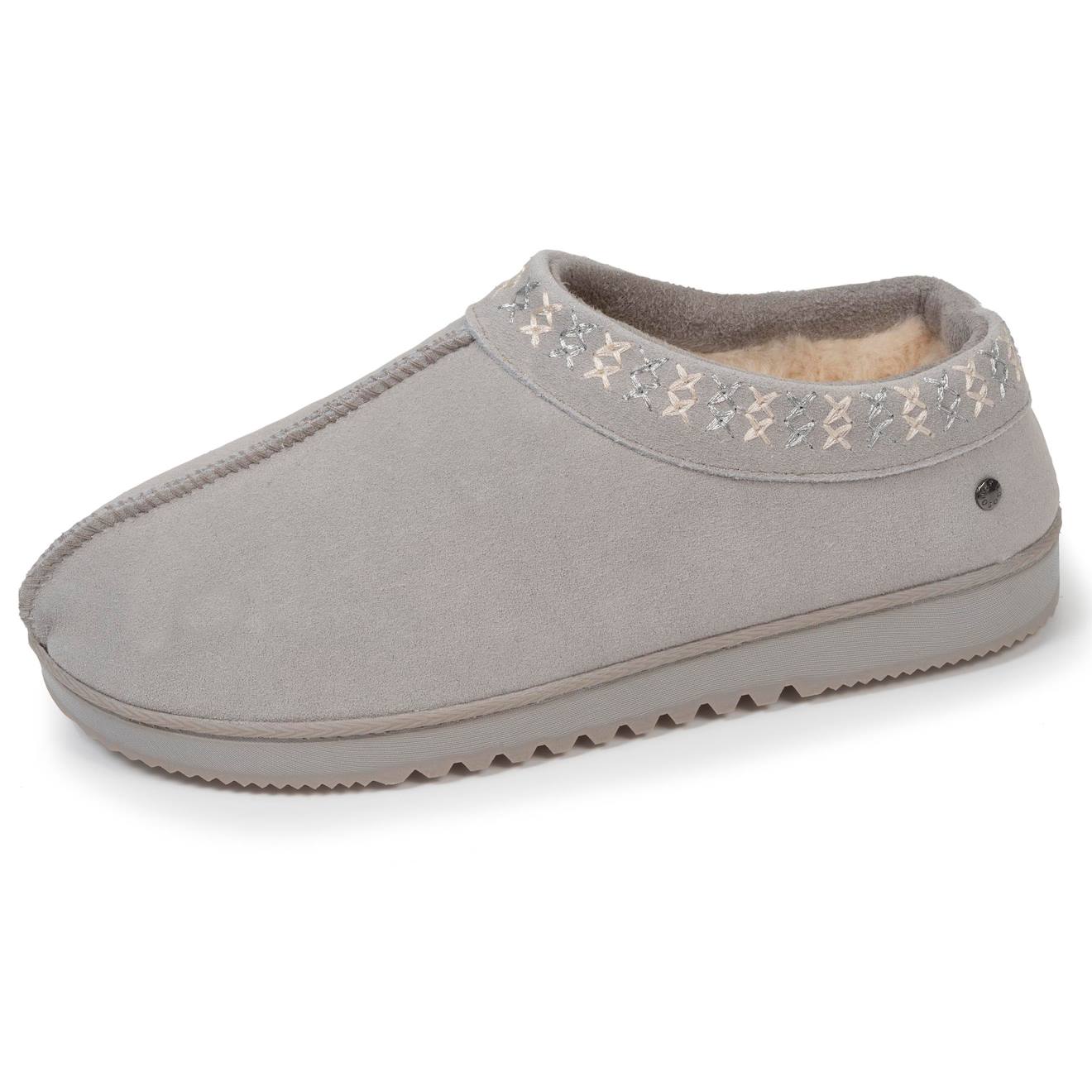 Chaussons Bottillons Dessus Cuir, Semelle Confort Gris