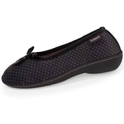-Chaussons ballerines ultra doux, ultra confort talon de 3,8 cm