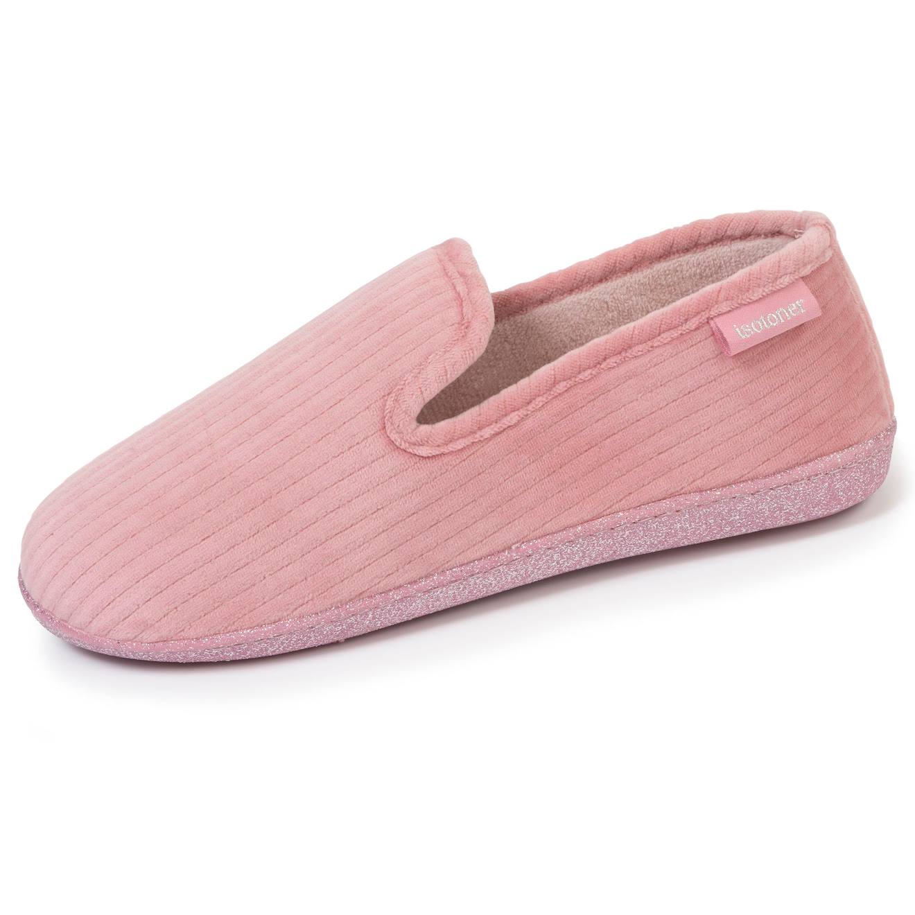 Chaussons Charentaises Ultra Confortables Semelle À Mémoire De Forme Rose