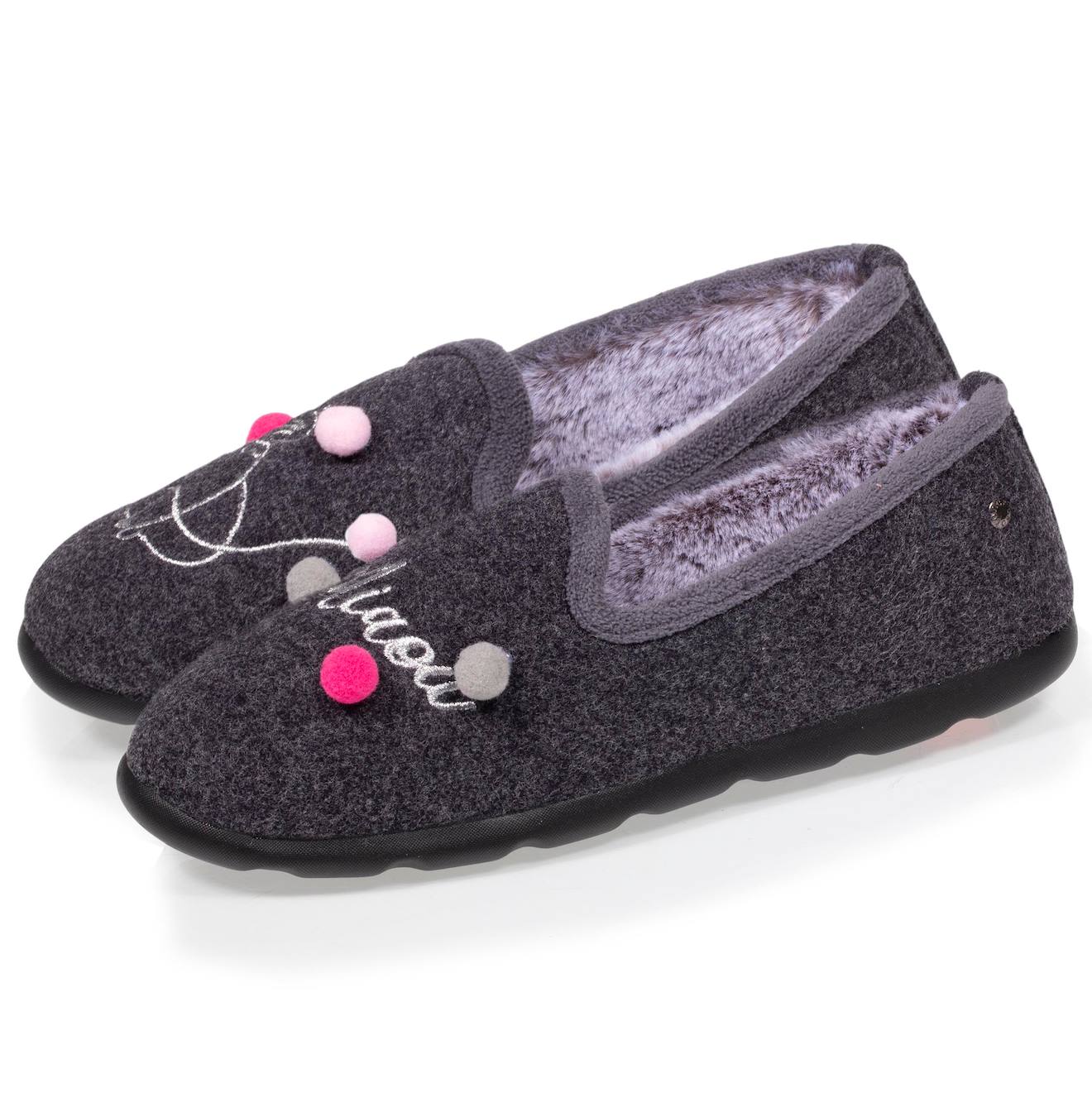 Chaussons Charentaises Souples, Ultra Confortables Et Légèrs, Confort Technologie Everywear Gris Chiné