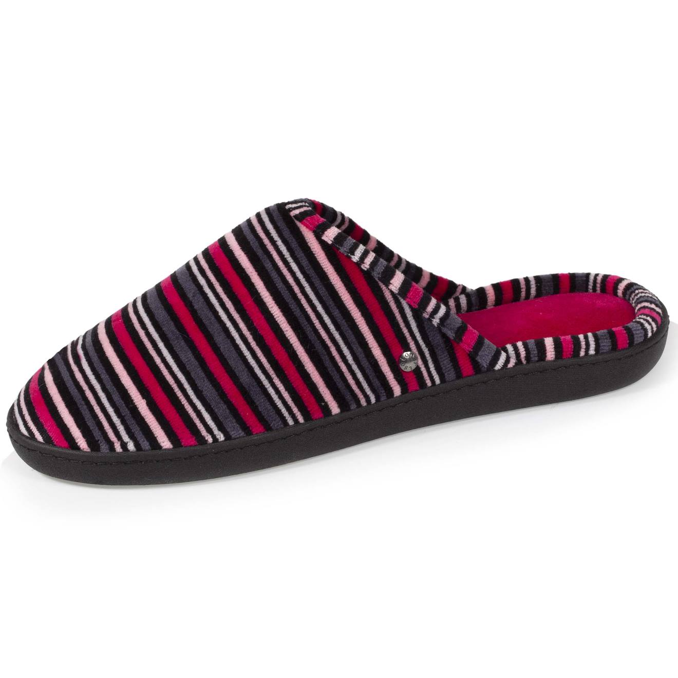 Chaussons Mules Ultra Confortables (technologie Everywear™), À Mémoire De Forme, Intemporelles Rayures