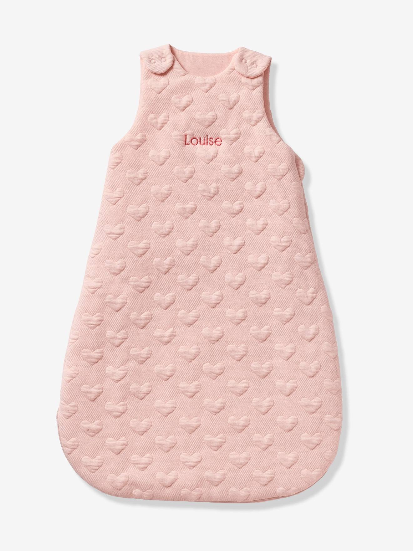 Gigoteuse MOTIF JACQUARD personnalisable rose pâle (Vertbaudet) - Image 1