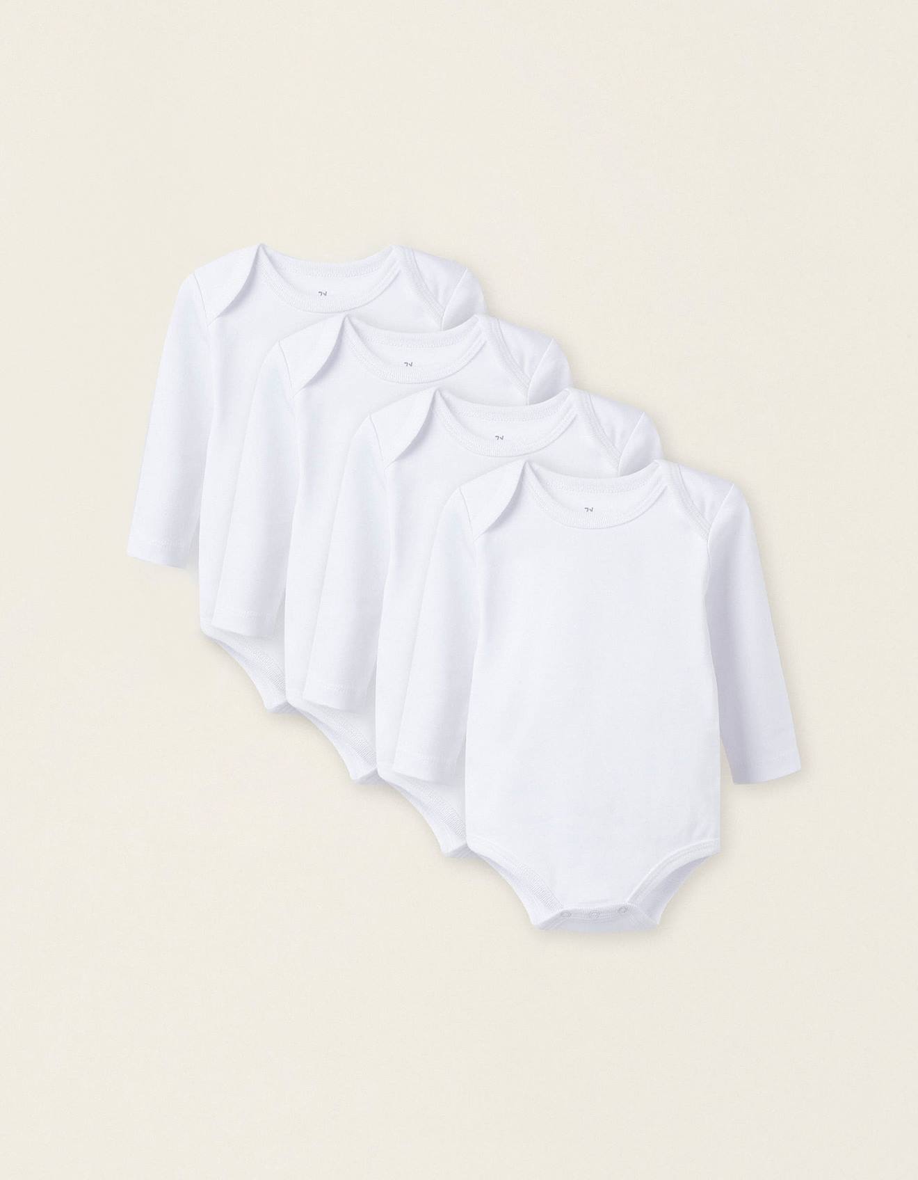 Pack 5 Bodies À Manches Longues Blanc