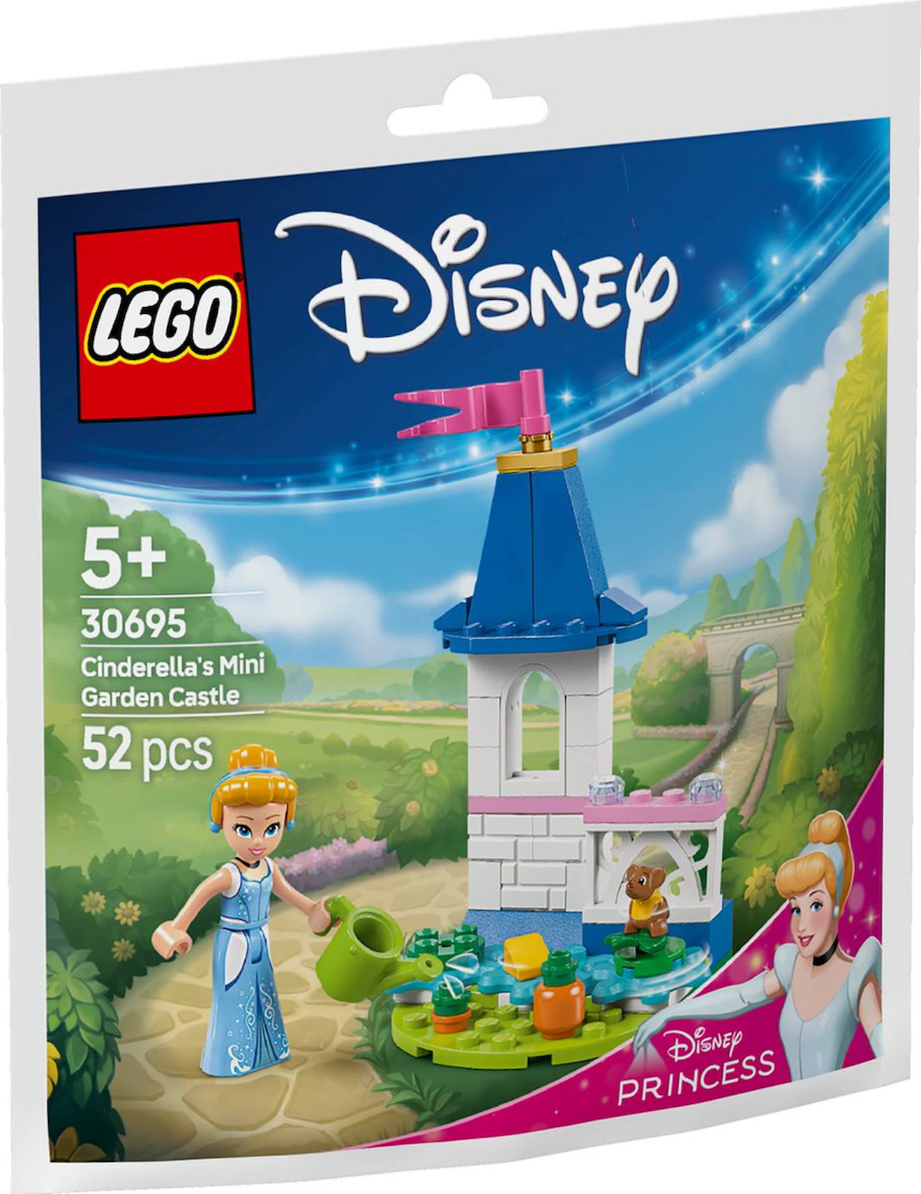 Lego Disney - Le Château De Cendrillon Miniature Avec Un Jardin (polybag) - 30695 Multicolore