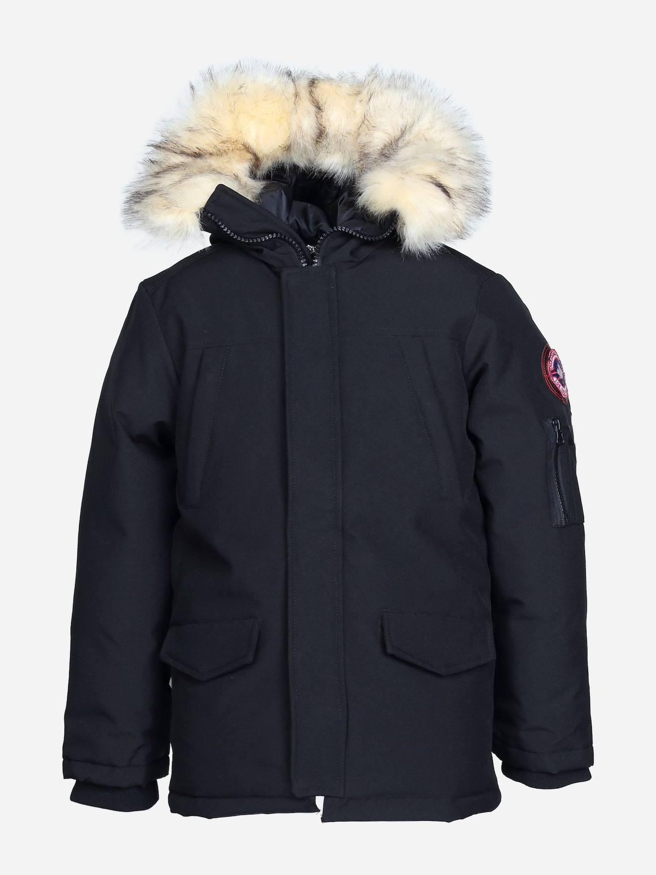 Parka À Capuche Noir