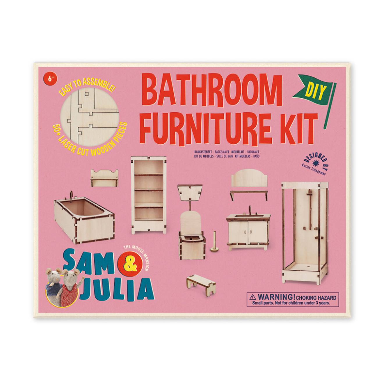 Kit De Meubles – Mini-salle De Bain La Maison Des Souris (échelle 1:12) Multicolor