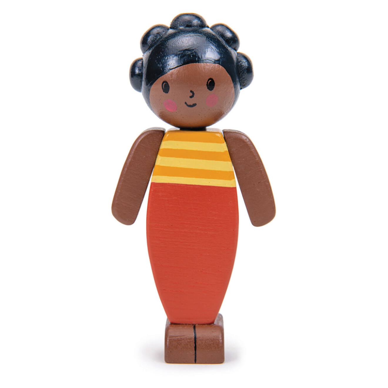 Poupée En Bois Pour Maison De Poupée - Collection Famille - Mère Multicolore