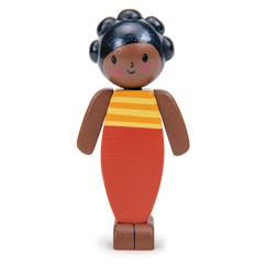 Jouet-Poupons et poupées-Poupons et accessoires-Poupée en bois pour maison de poupée - collection famille - mère