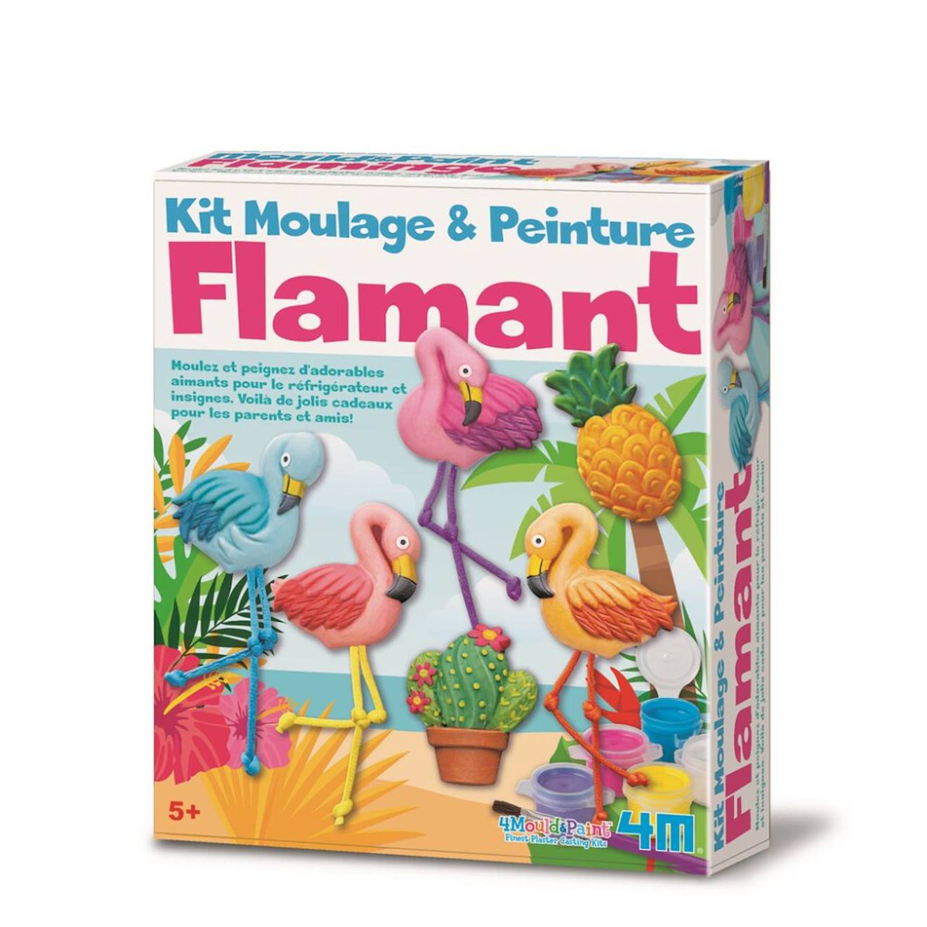 Kit Moulage Et Peinture - Flamingo - Version Fr Multicolor