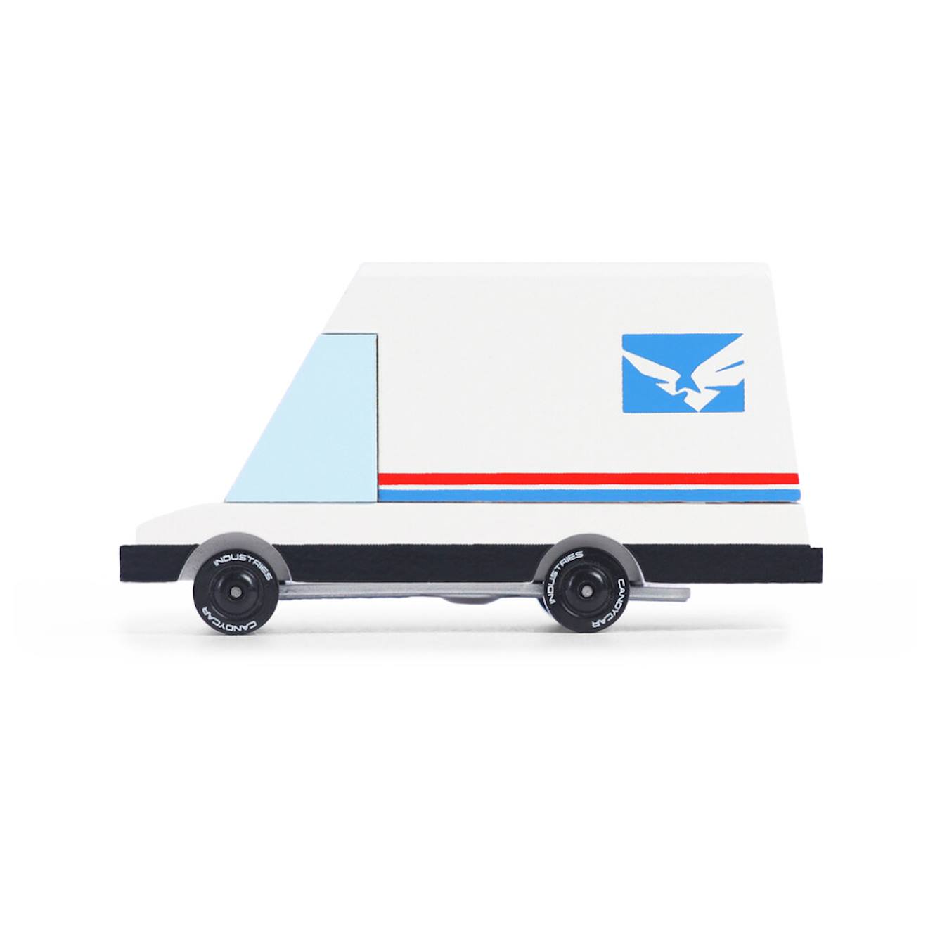 Camion Postal Miniature En Bois – Véhicules Créatifs Et Durables Bleu