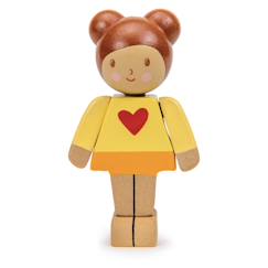 Jouet-Poupée en bois pour maison de poupée - collection famille - fille