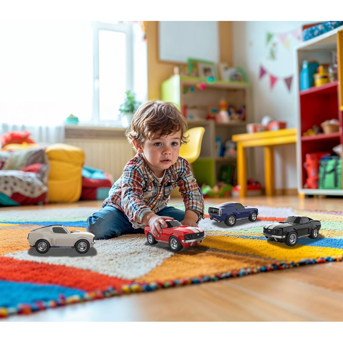Baghera Véhicule Jouet - Ford Mustang Blanc White (Baghera) - Image 2