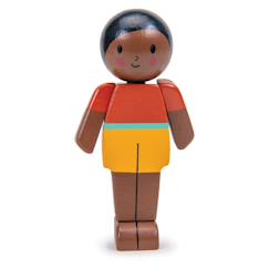 Jouet-Poupons et poupées-Poupons et accessoires-Poupée en bois pour maison de poupée - collection famille - père