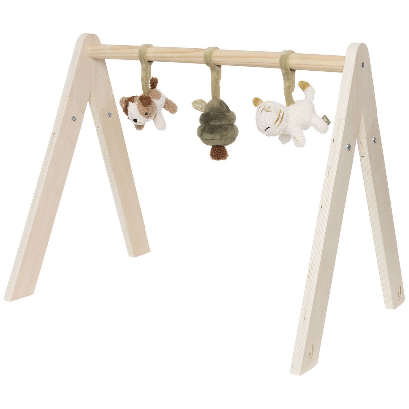 Lot De 3 Jouets Pour Arche D'éveil Tiny Park Marron, Écru, Vert