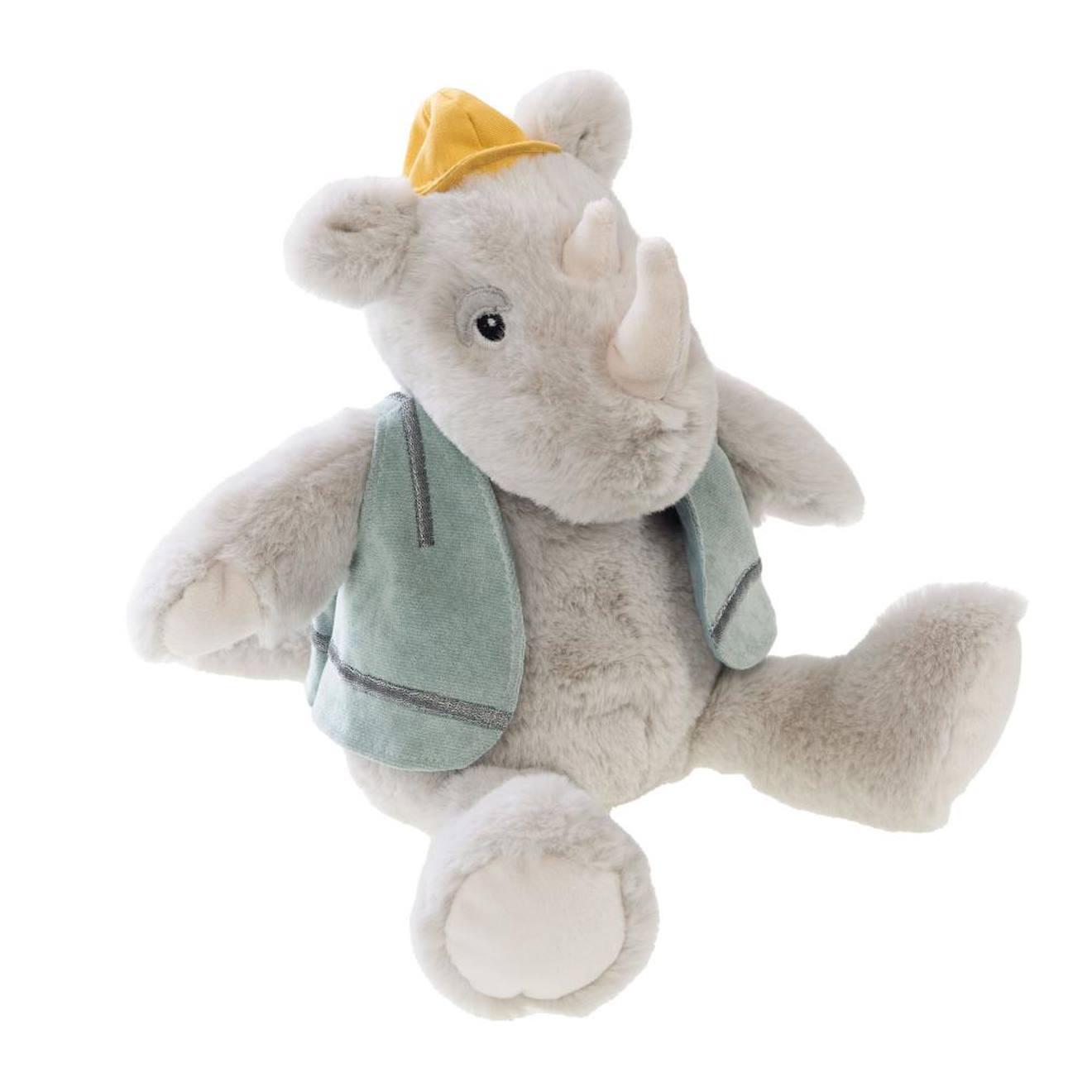 Peluche Hugo Le Rhino Gris