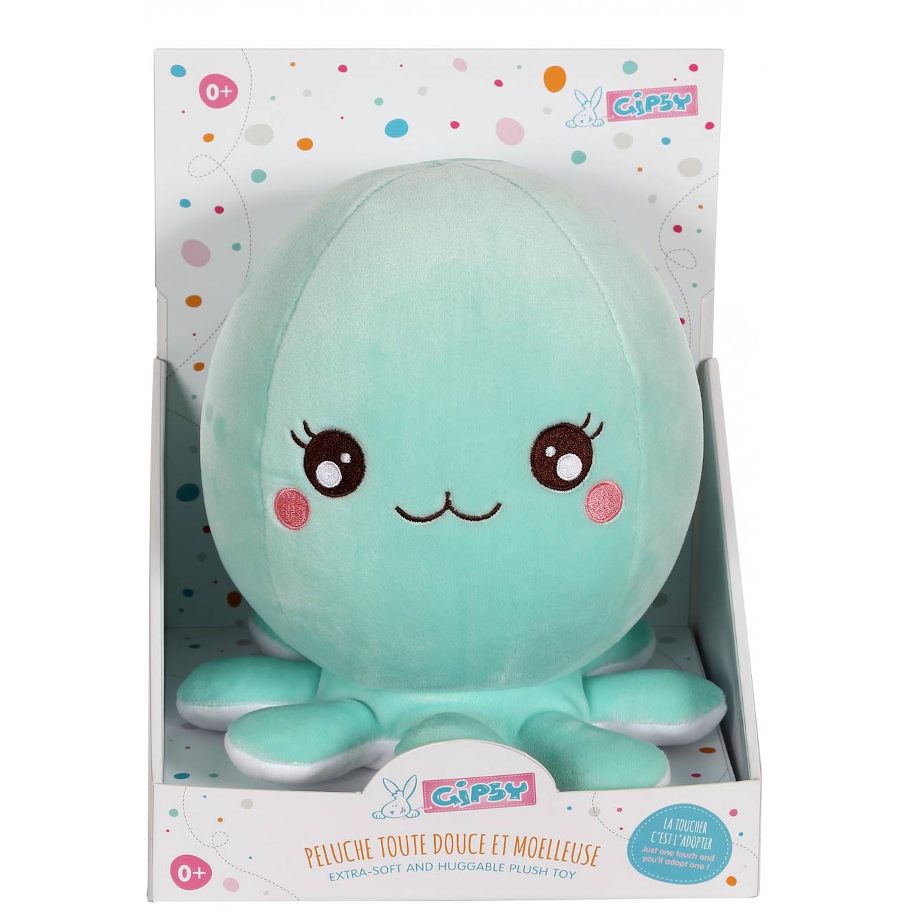 Peluche - Baby Squishi 22 Cm - Pieuvre Verte Vert