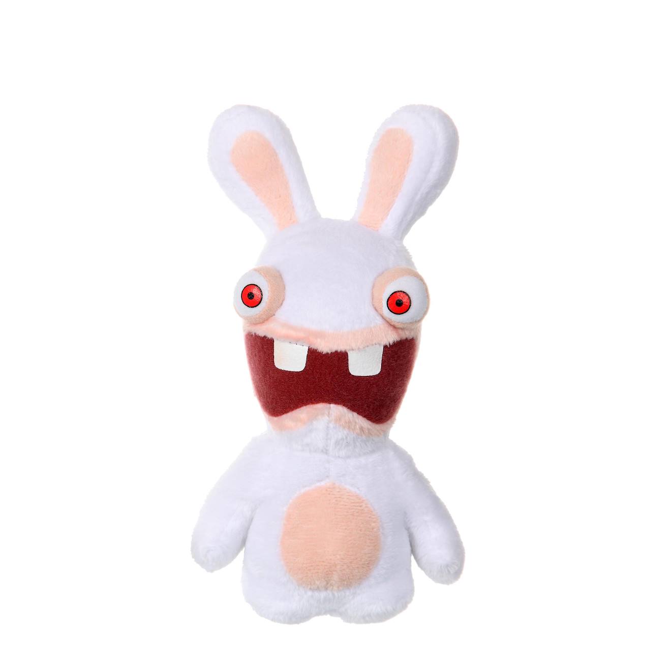 Peluche Lapins Crétins Bouche Ouverte - 18 Cm Rouge