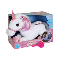 Jouet-Premier âge-Peluche - licorne lica bella féerique, peluche musicale et lumineuse - 35 cm