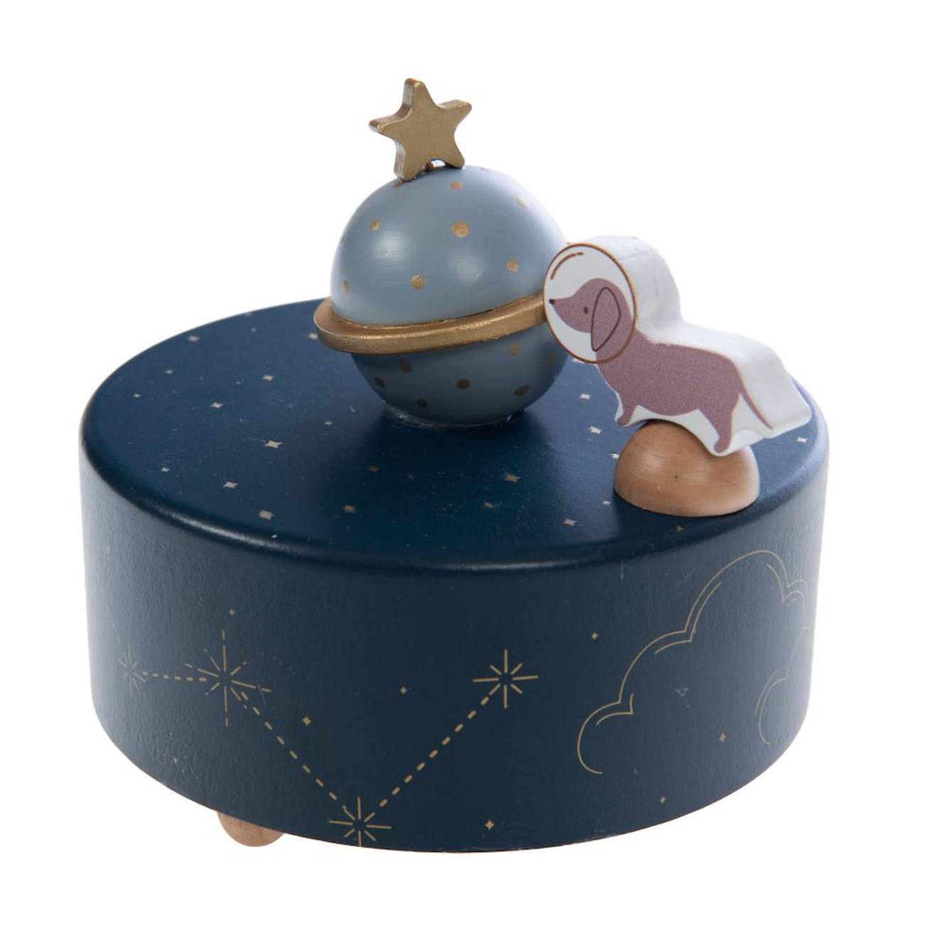 Boîte À Musique Marcel Bleu