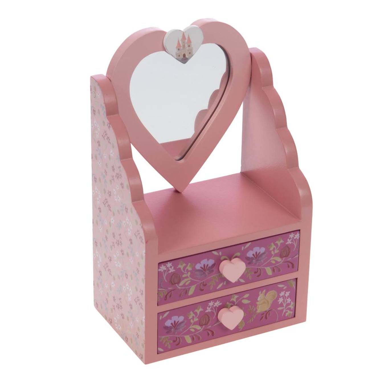 Boite À Bijou Miroir Zoé Rose