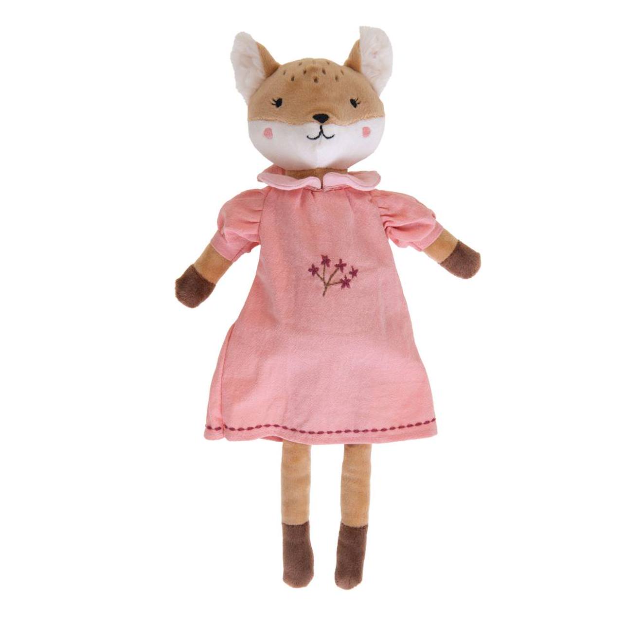 Peluche Zoé La Petite Renarde Rose