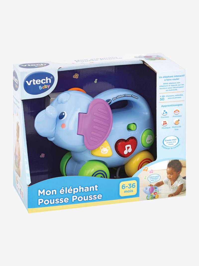 Mon éléphant pousse pousse VTECH multicolore Toutes les marques