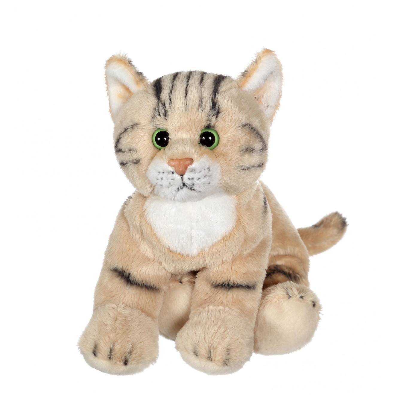 Peluche - Chat Floppikitty - Beige 22 Cm Beige