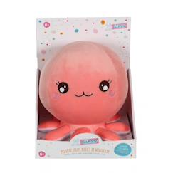 Jouet-Premier âge-Peluches-Peluche - peluche baby squishi 22 cm - pieuvre rose