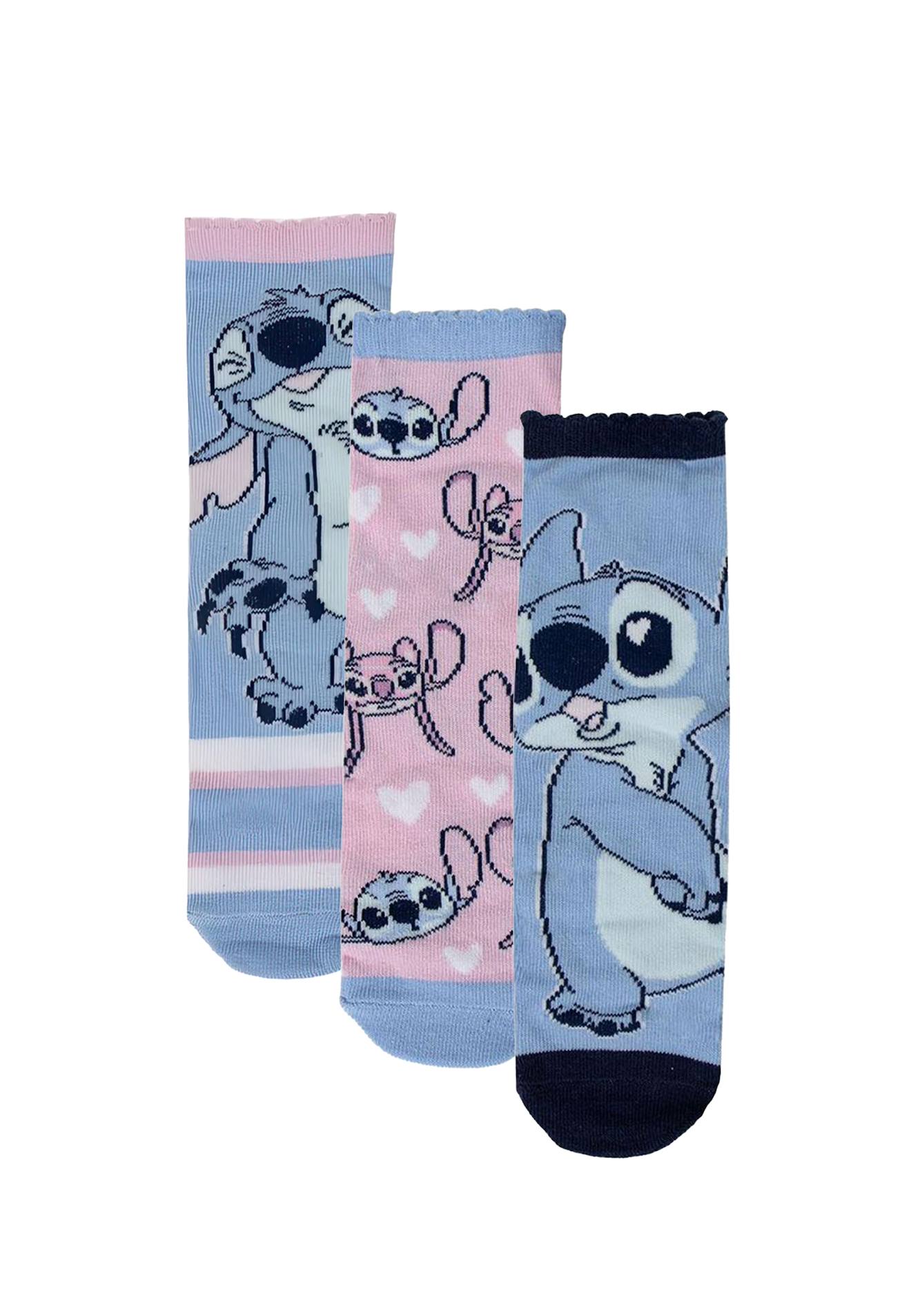 Lot De Chaussettes 3 Pièces Stitch Multicolor