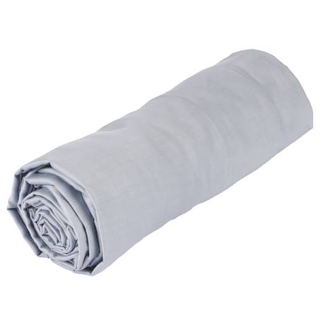 Drap-housse en coton Blanc+Bleu ciel+Gris+Rose+Vert amande 8 - vertbaudet enfant 