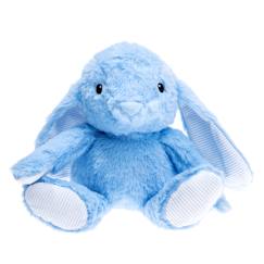 -Peluche bouillotte lapin bleu