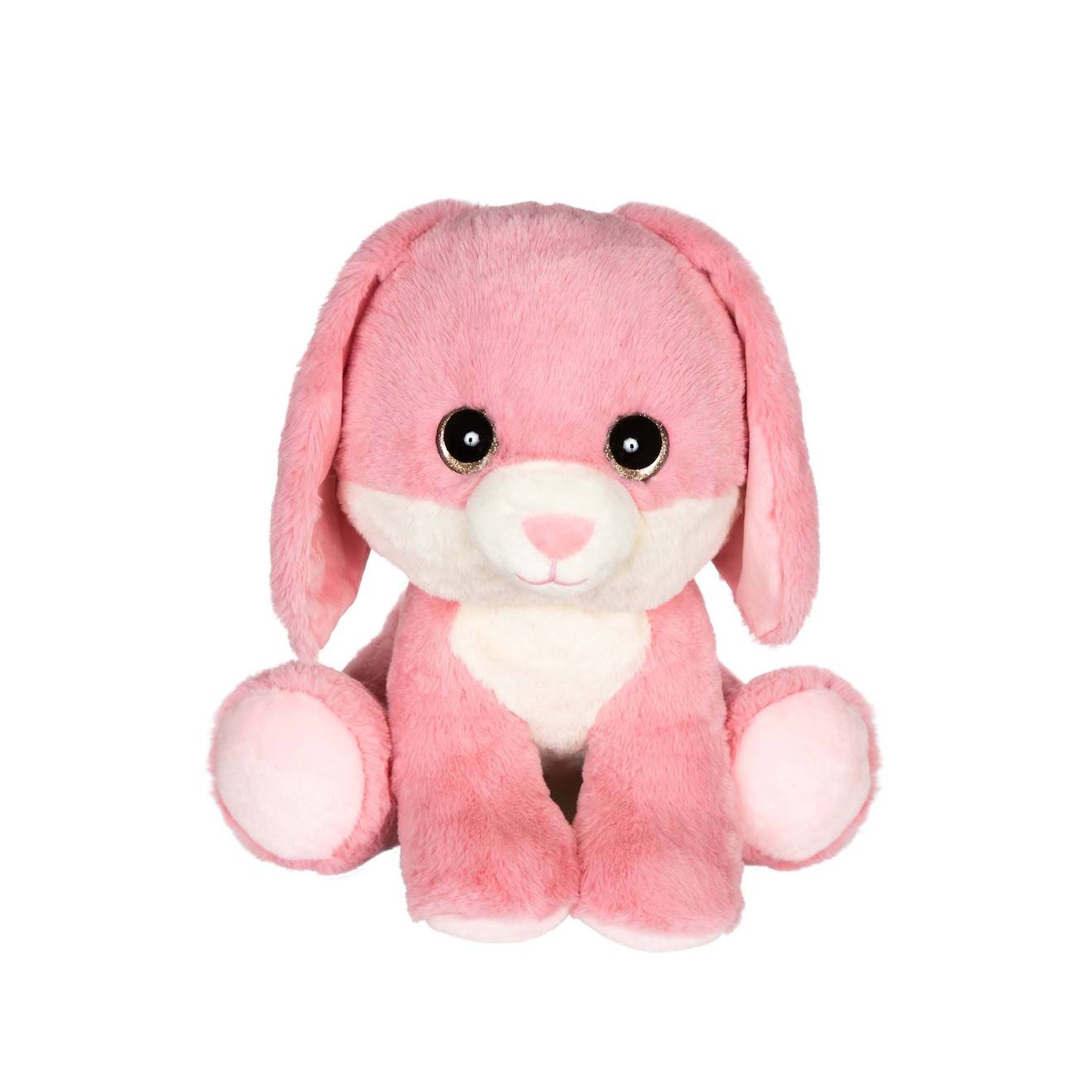 Peluche - Peluche Puppy Eyes Pets - Lapin Rose - 40 Cm Rose