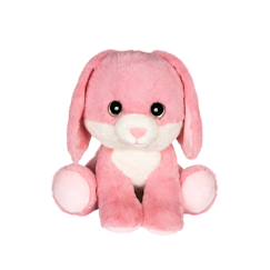 -Peluche - peluche puppy eyes pets - lapin rose - 40 cm