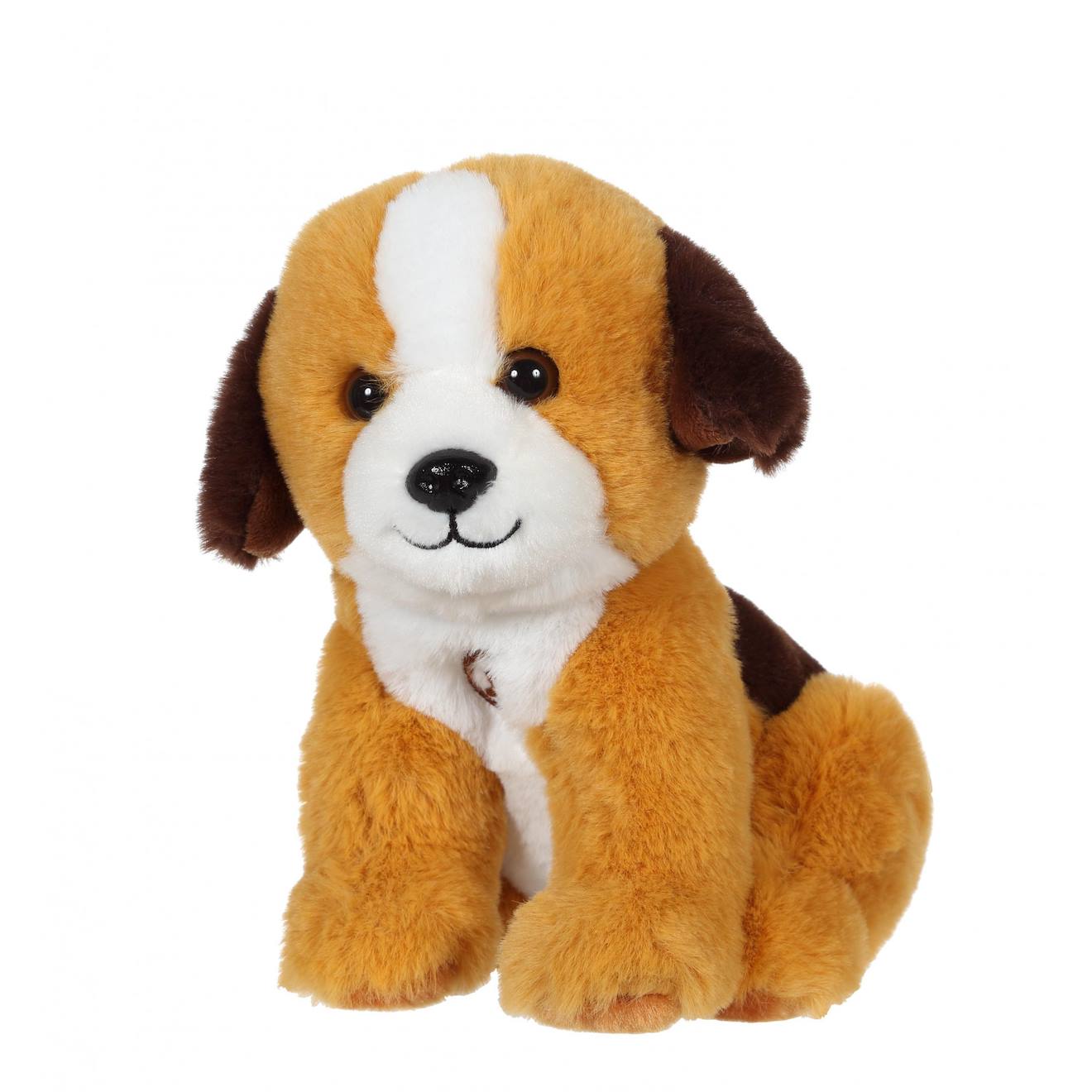 Peluche - Chien Mimi Dogs Sonore Marron Clair Et Marron Foncé - 18 Cm Marron