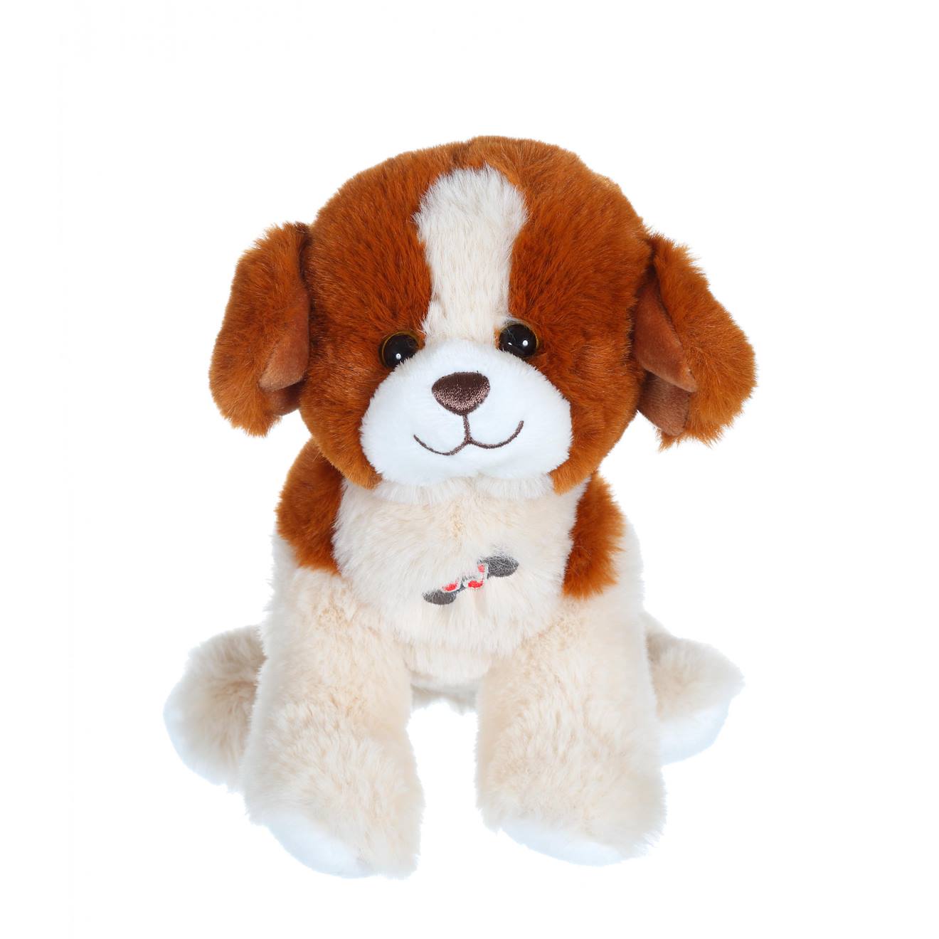 Peluche - Dogz & Kats Sonores 18 Cm - Chien Beige Et Marron Marron