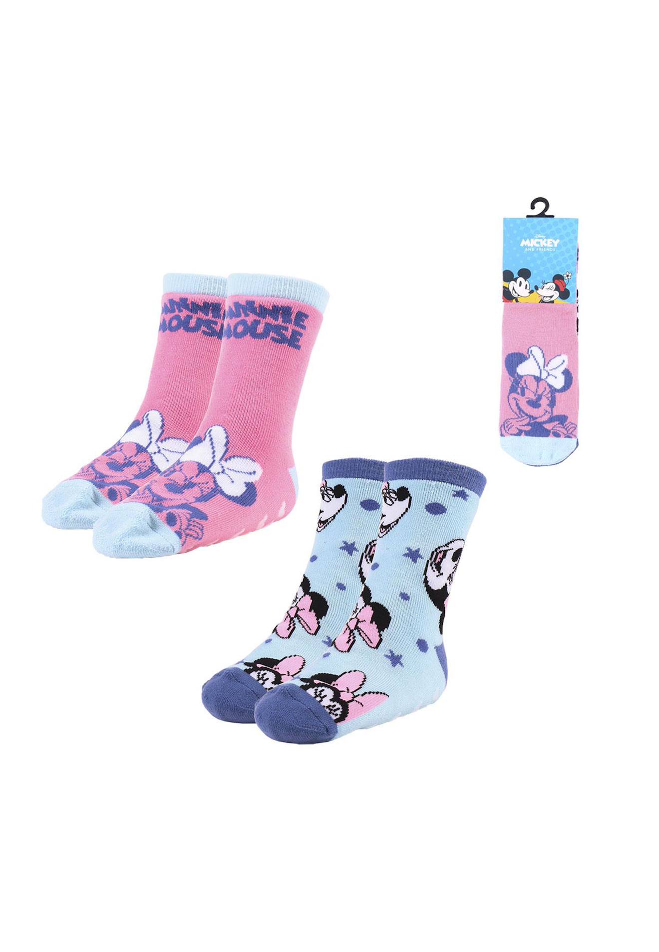 Chaussettes Antidérapantes 2 Pièces Minnie Multicolor