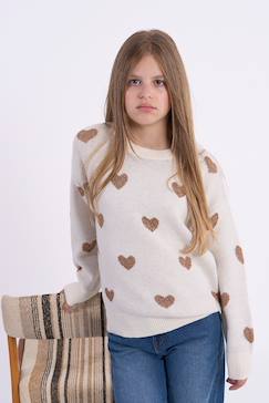 Pull avec blouse 2-en-1 - Gris - Fille - 14.00