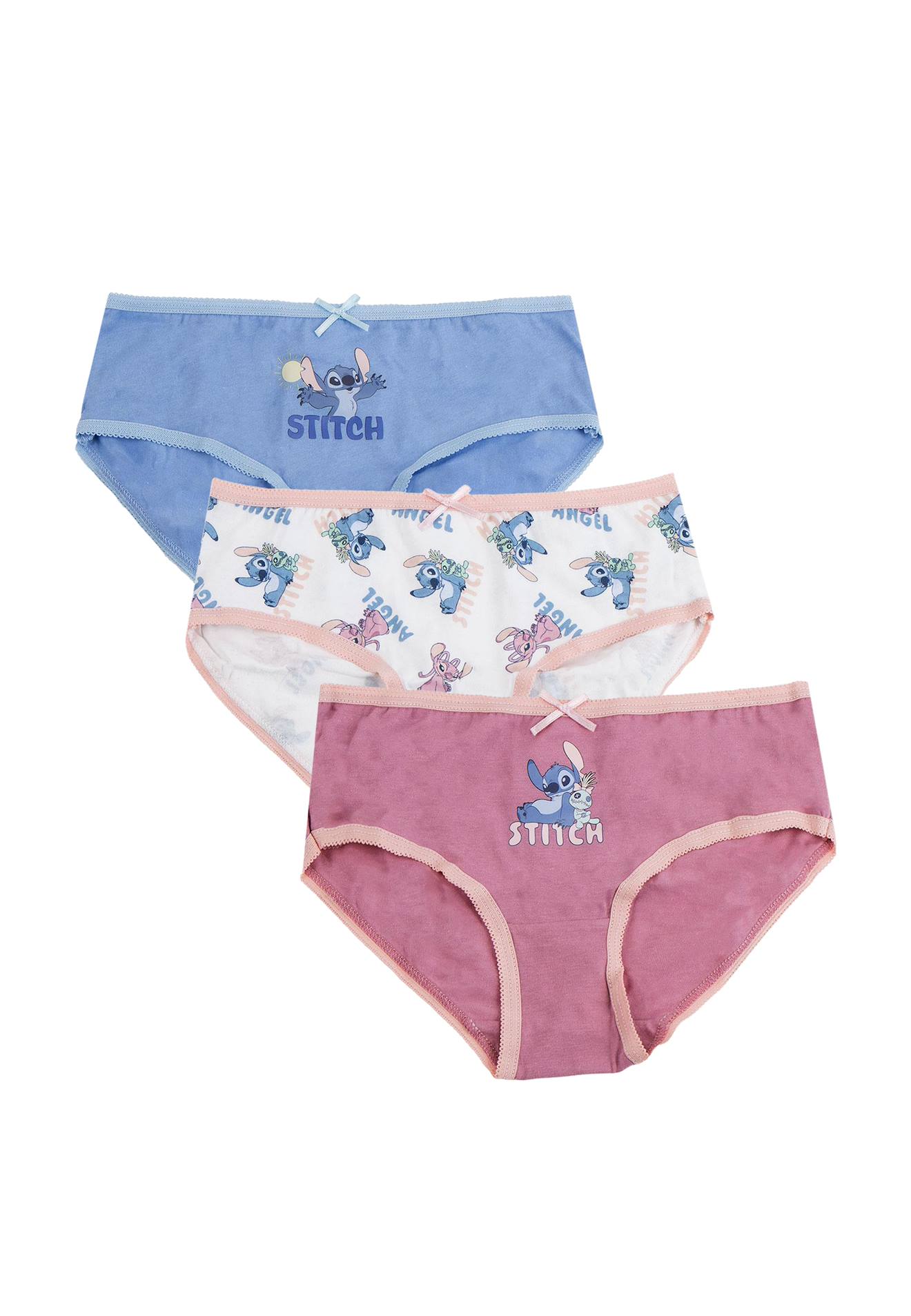 Ensemble De Sous-vêtements 3 Pièces Pour Filles Stitch Multicolor