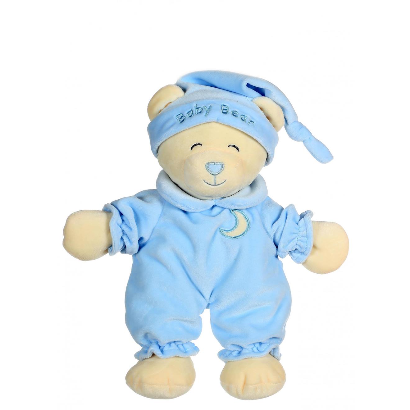 Peluche - Peluche Ourson Baby Bear Douceur Bleu Ciel - 24 Cm Bleu
