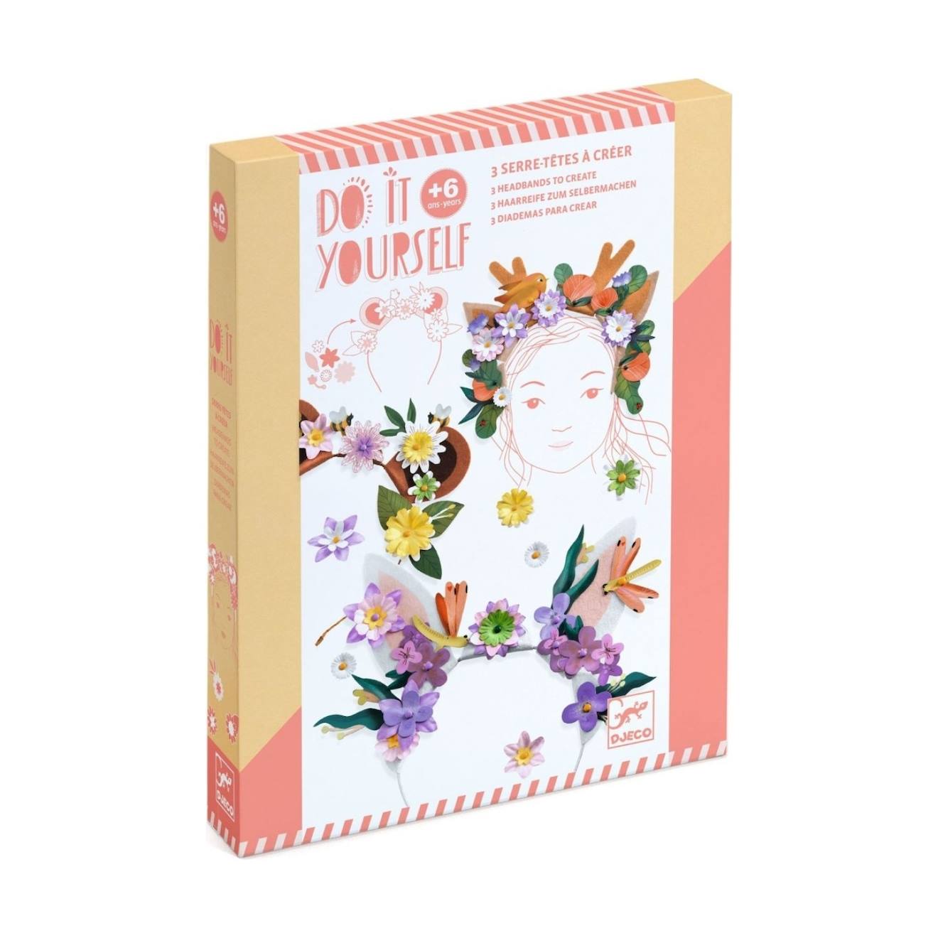 3 serre-têtes à créer flower friends multicolore