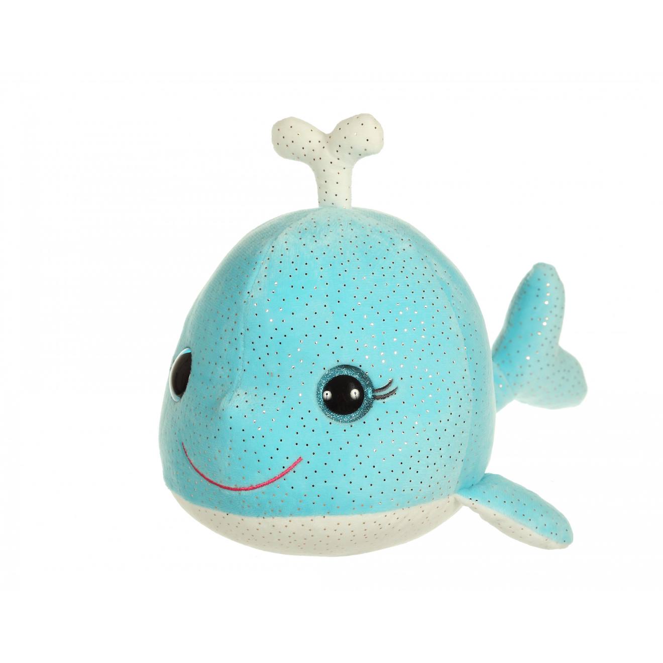 Peluche - Bellabloo Friends Sonore Baleine - 18 Cm Bleu