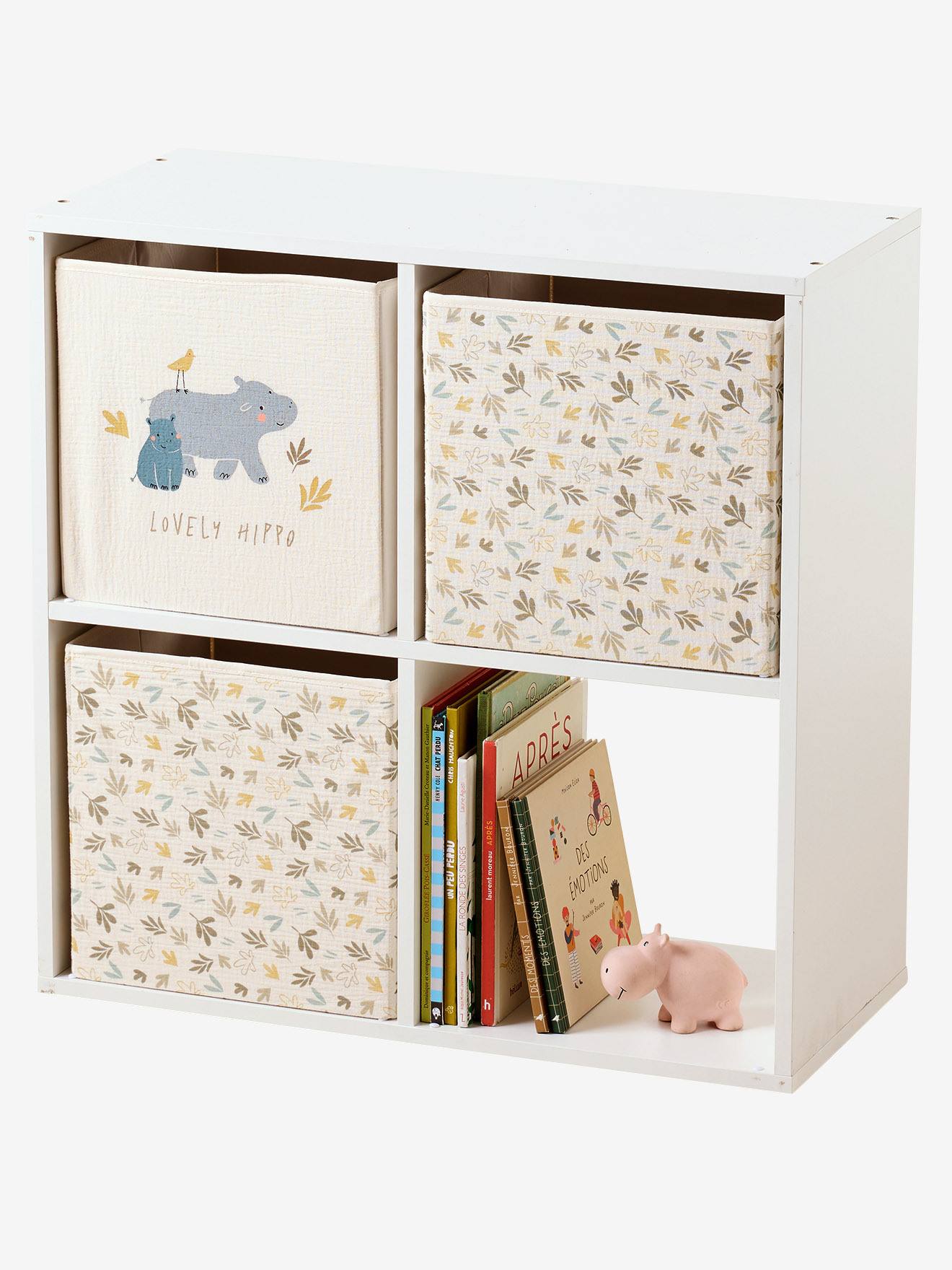 Lot 3 bacs de rangement BAYOU beige