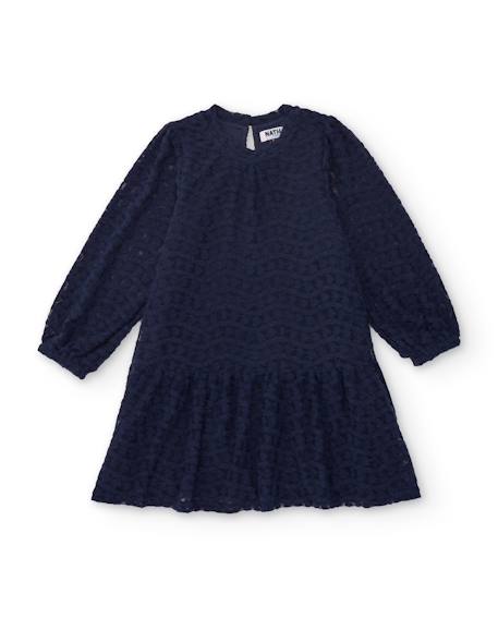 Robe pour fille avec dentelle et manches longues  - vertbaudet enfant