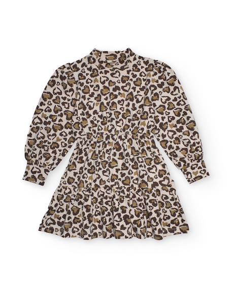 Robe pour fille avec imprimé animal et manches longues  - vertbaudet enfant