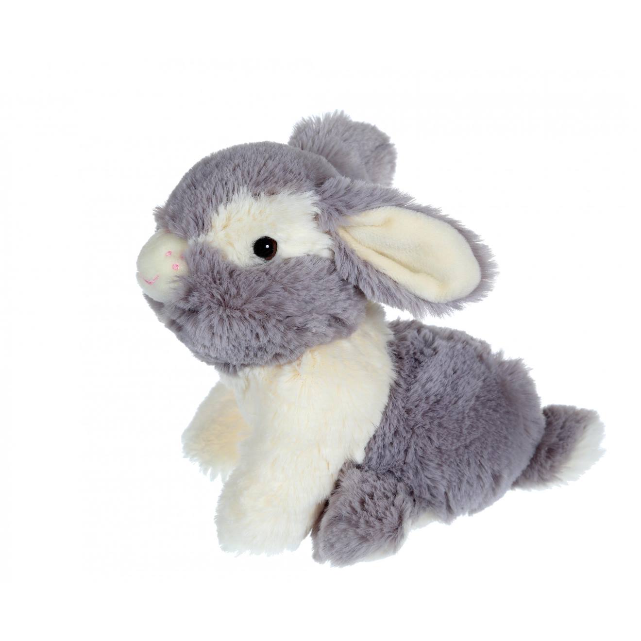 Peluche - Les Pakidoo Sonores 15 Cm - Lapin Gris Gris