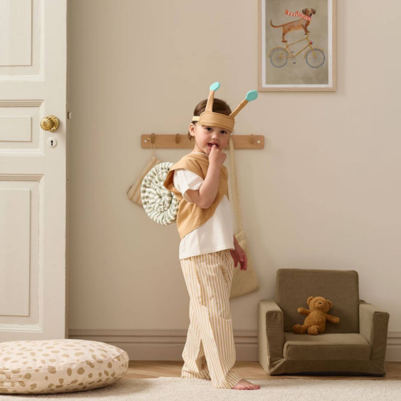 Déguisement Escargot Pour Enfant Marron, Écru, Bleu (Kids Concept) - Image 2